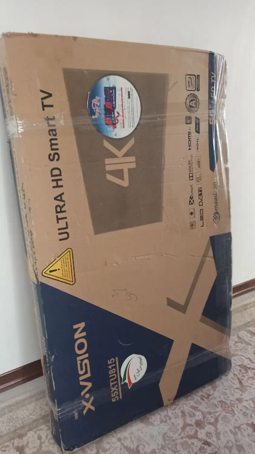 تلویزیون ۵۵ اینچ ایکس ویژن|تلویزیون و پروژکتور|بجنورد, |دیوار