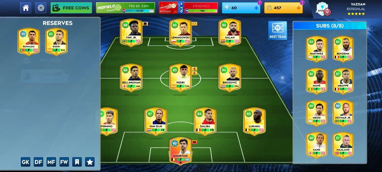 اکانت دریم لیگ|کنسول، بازی ویدئویی و آنلاین|زاهدان, |دیوار