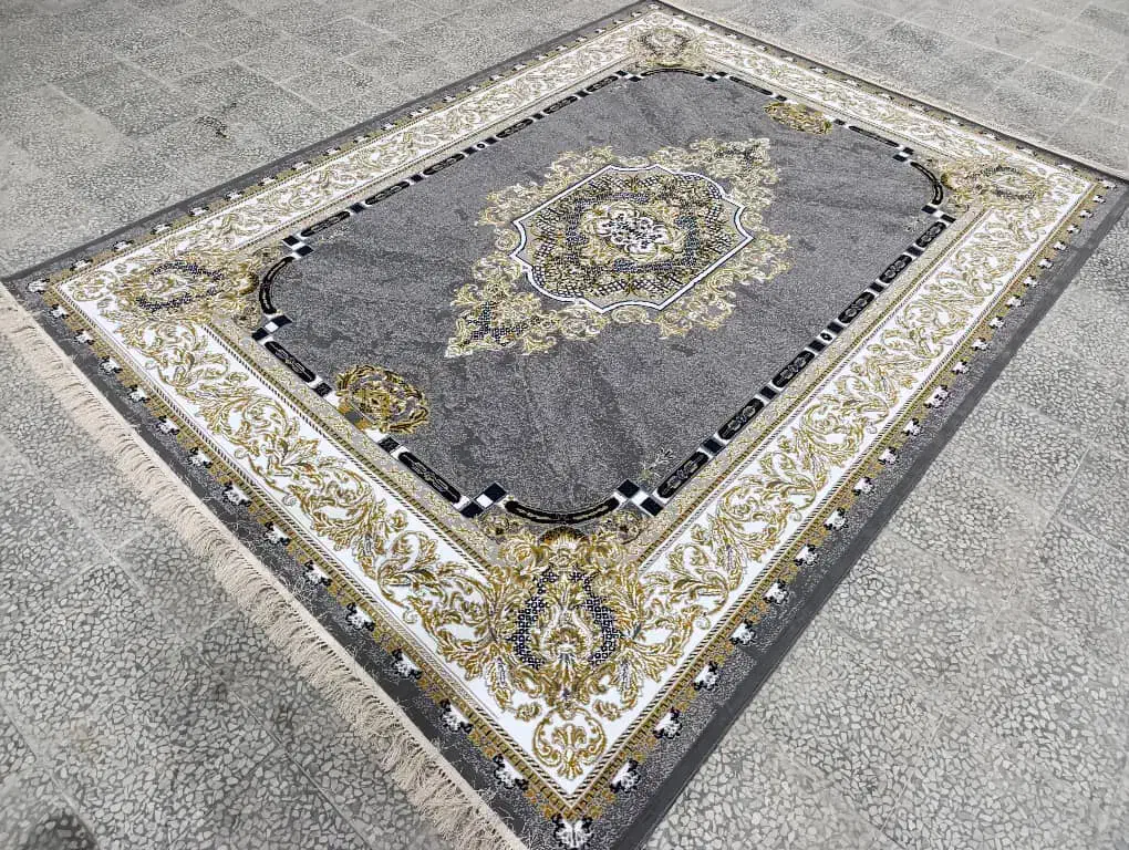 فرش ثریا یزد در ابعاد۱۲،۹،۶رنگ صدفی با نخ تکسیما/۲|فرش|شیراز, لاله|دیوار