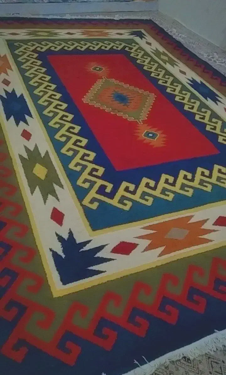 گلیم فرش ۹متری ،۲نیم در۳ونیم|گلیم، جاجیم، گبه|قروه, |دیوار