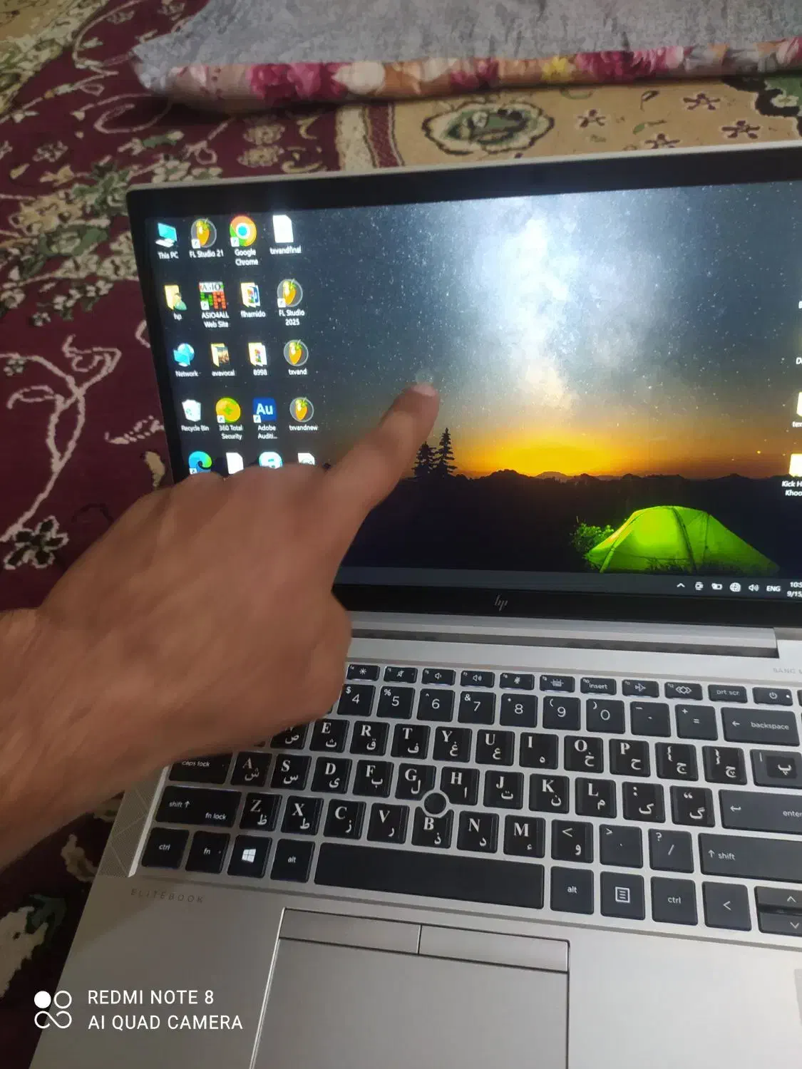 لپتاب hp نسل ۱۰ بفروش می‌رسد تمیز کم کارکرد|رایانه همراه|بندر گناوه, |دیوار