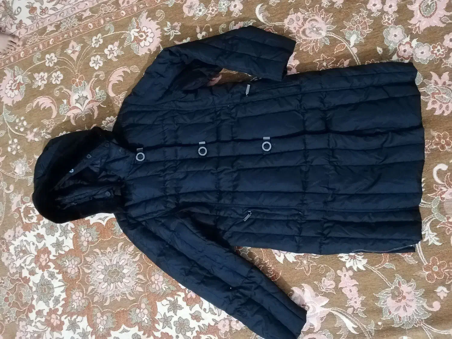 دو کاپشن شیک مشکی بلند و کرمی|لباس|قرچک, زیبا شهر|دیوار