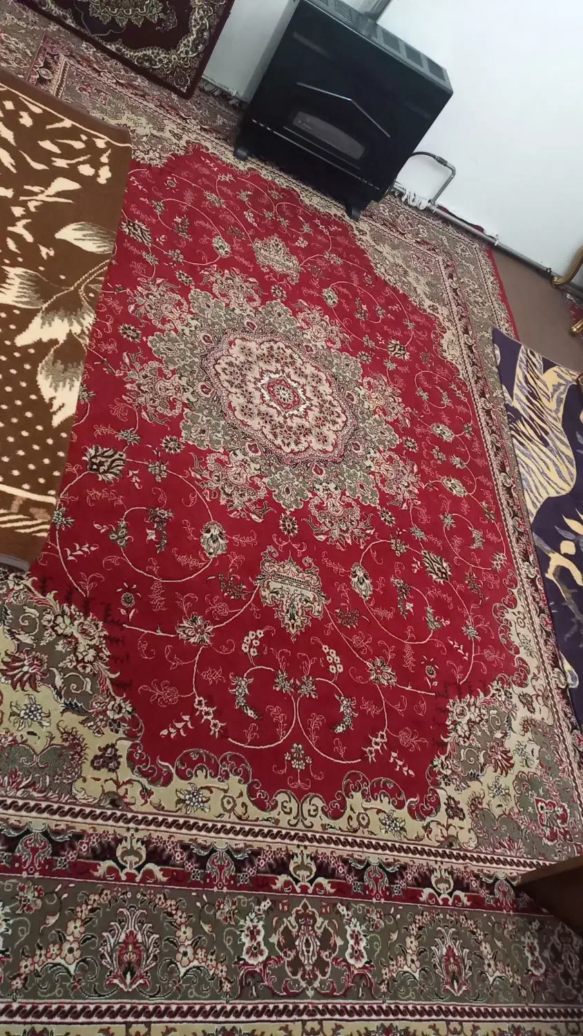 ۴ عدد فرش ۱۲ متری و۱عددفرش۶متری|فرش|اهر, |دیوار