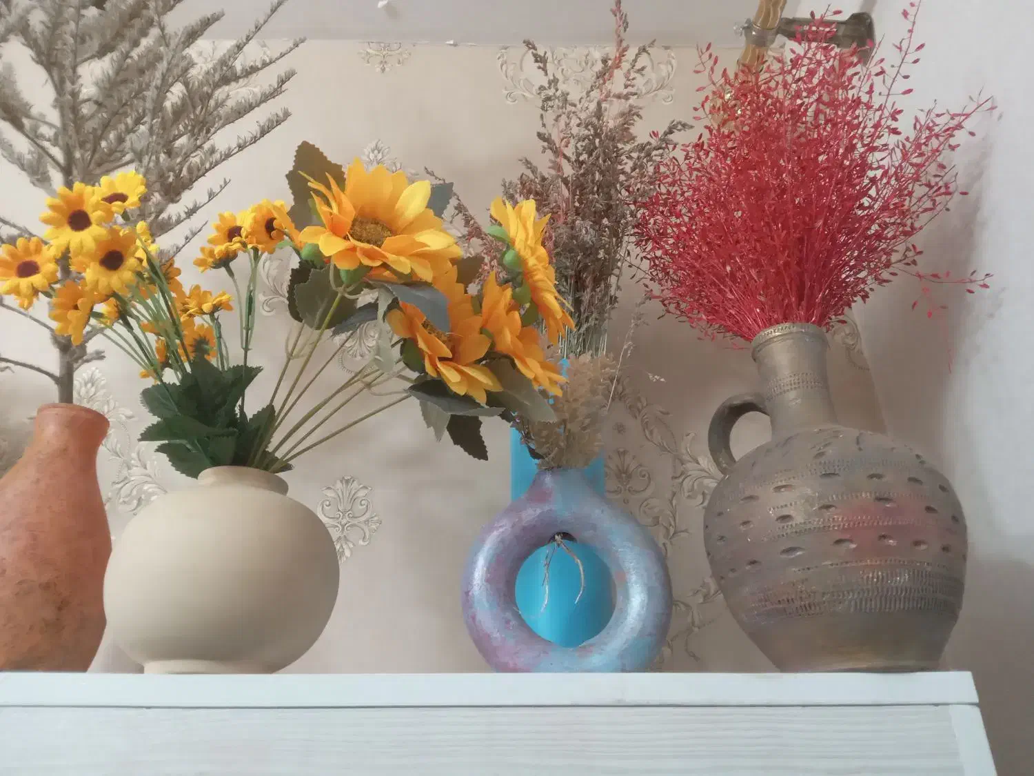 گلدان باگل مصنوعی|گل مصنوعی|پردیس, فاز ۹|دیوار