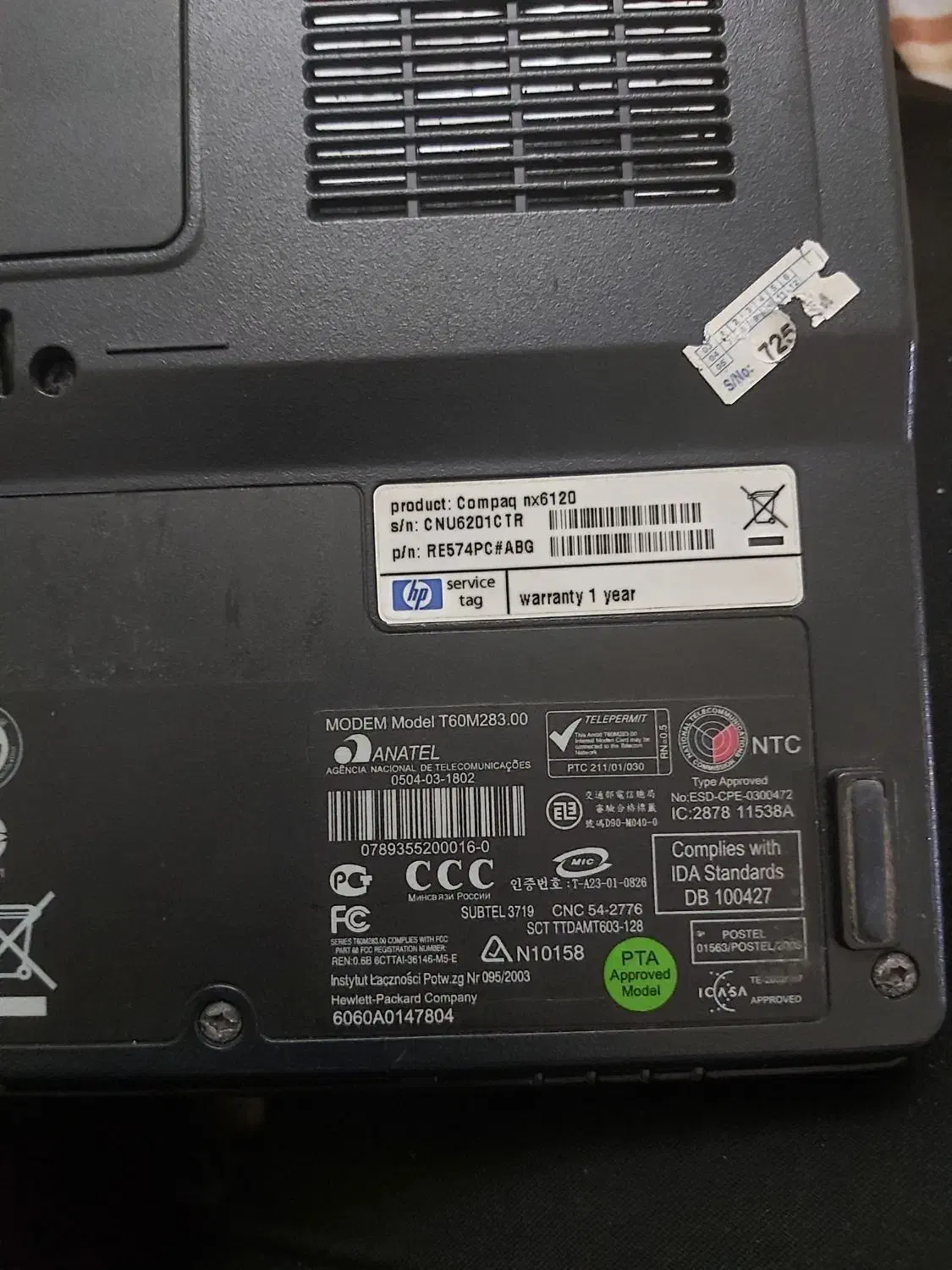 کامپک ان ۶۱۲۰|رایانه همراه|تهران, عباسآباد|دیوار