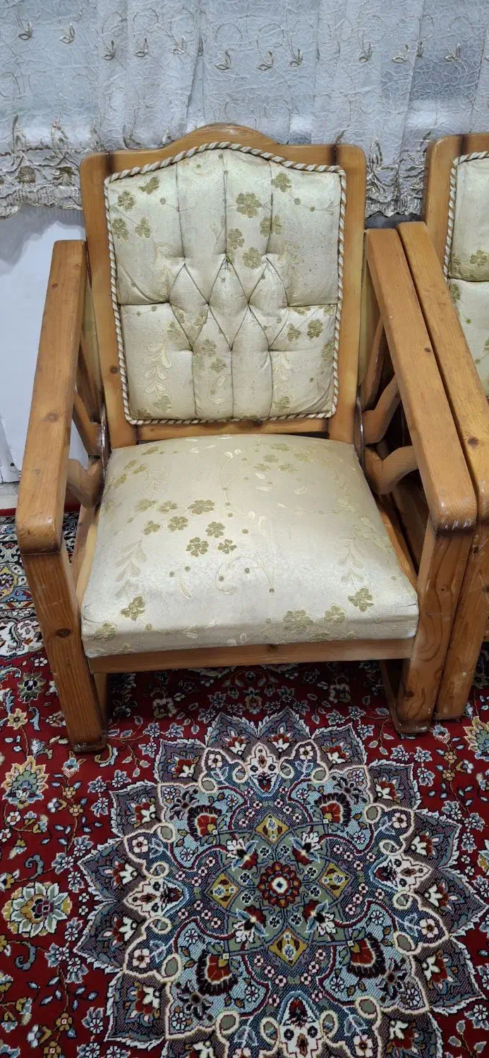 مبل ۸ نفره چوب نراد کلاسیک|مبلمان خانگی و میز عسلی|رشت, دیانتی|دیوار