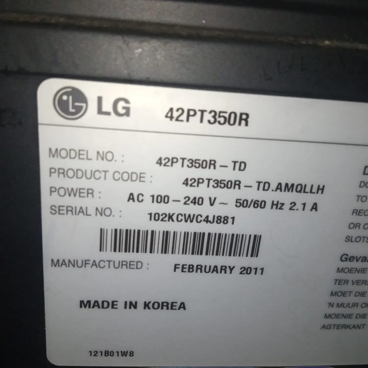 ال‌سی‌دی الجی 43|تلویزیون و پروژکتور|خرم‌آباد (تنکابن), |دیوار