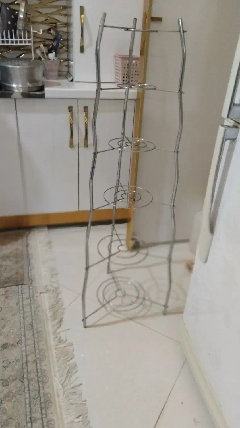 استند ۶ طبقه ای  استیل قابلمه|آب‌چکان و نظم‌دهنده ظروف|اسفراین, |دیوار