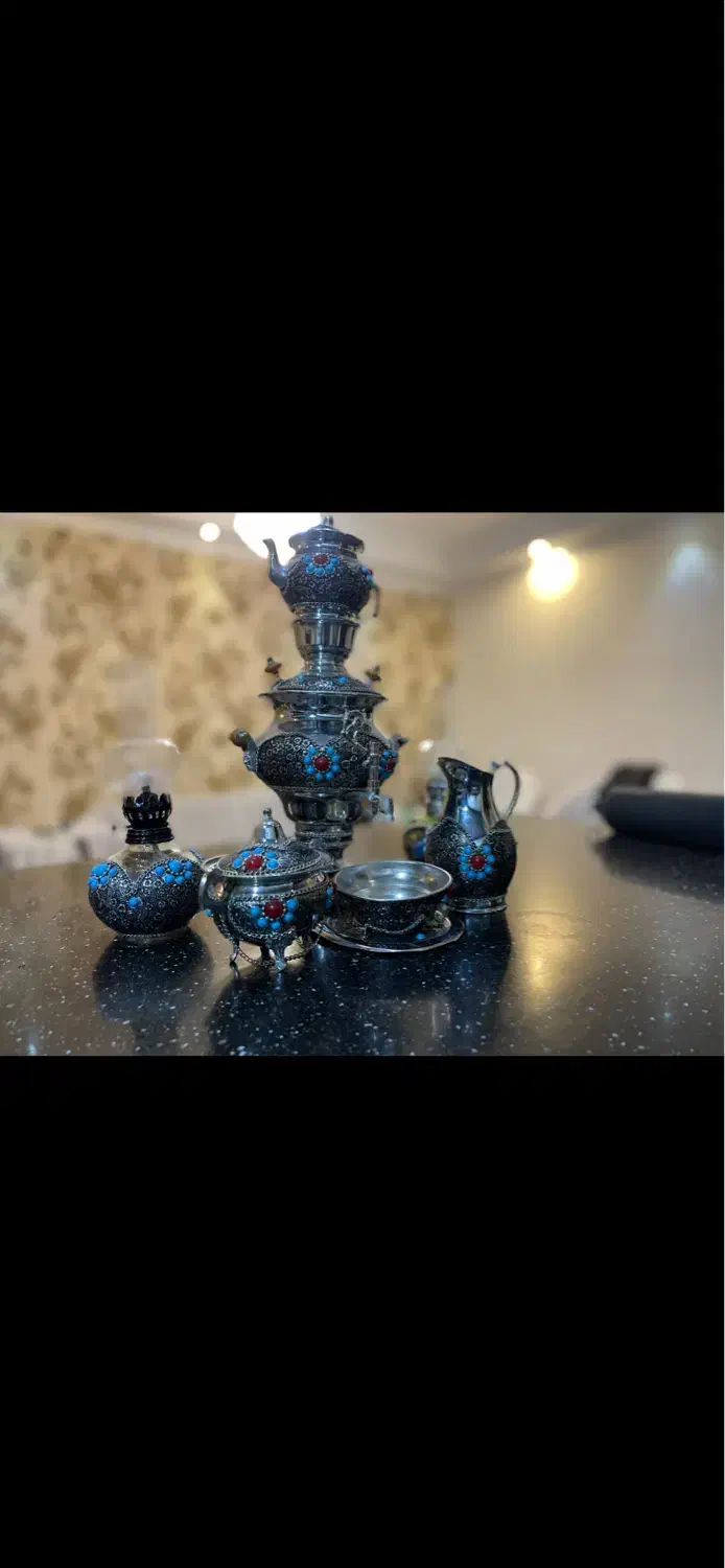 سرویس سماور دکوری یلدایی و سیسمونی|صنایع دستی و سایر لوازم تزئینی|سرخرود, |دیوار