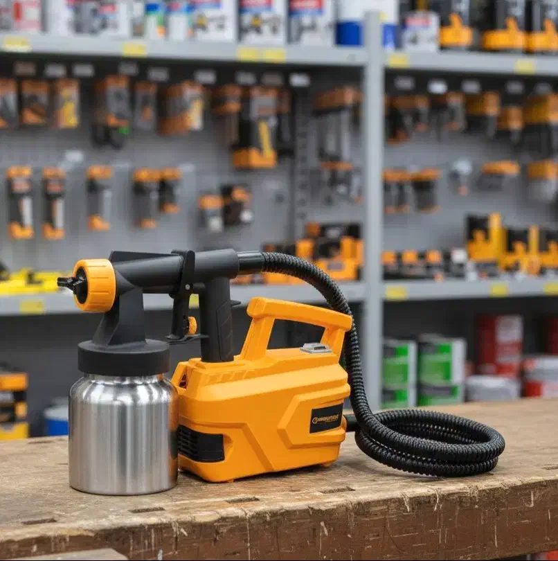 پیستوله برقی رنگ پاش 600وات خرطومی گارانتی ورکسایت|مصالح و تجهیزات ساختمان|هشتگرد, شهرک راه آهن|دیوار