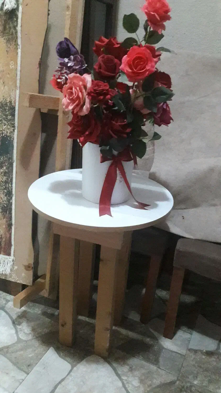 فروش صندلی چرخدار ونیز خاطرات ب گل مصنوعی|مبلمان خانگی و میز عسلی|لاهیجان, کوی آزادگان|دیوار