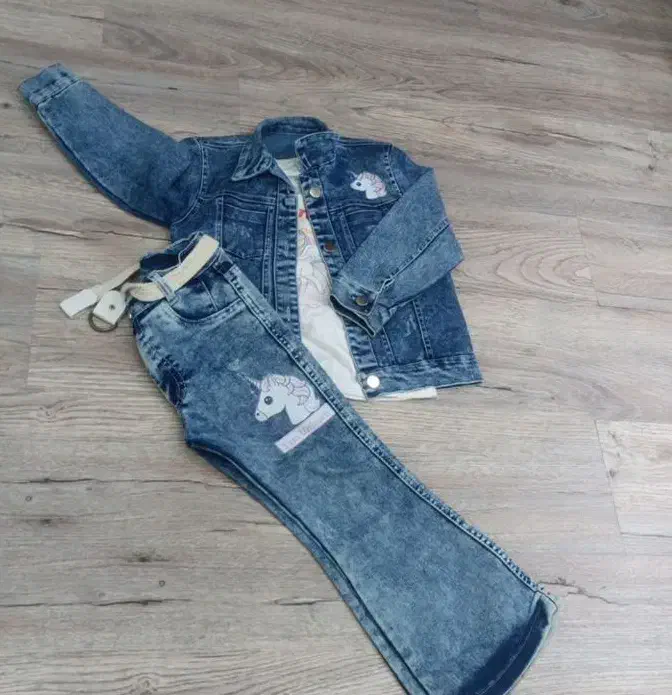 ست جین دخترانه نو|کفش و لباس بچه|کهریزک, |دیوار