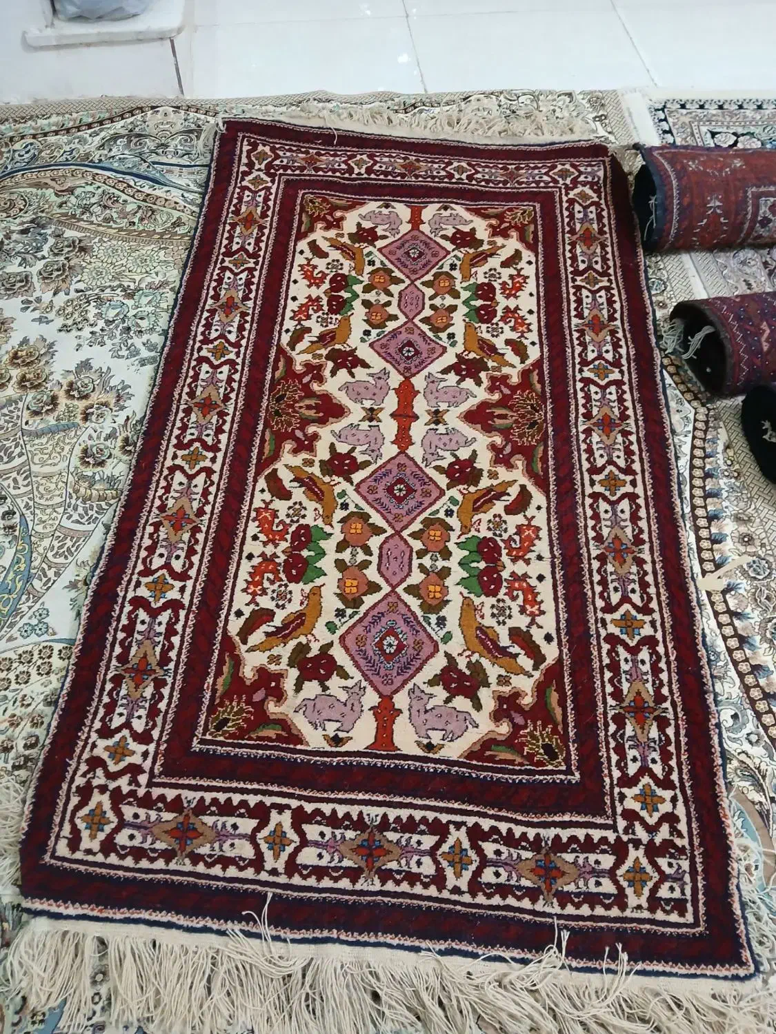 قالیچه دست بافت(کلاته)|فرش|تربت‌حیدریه, آغوی|دیوار