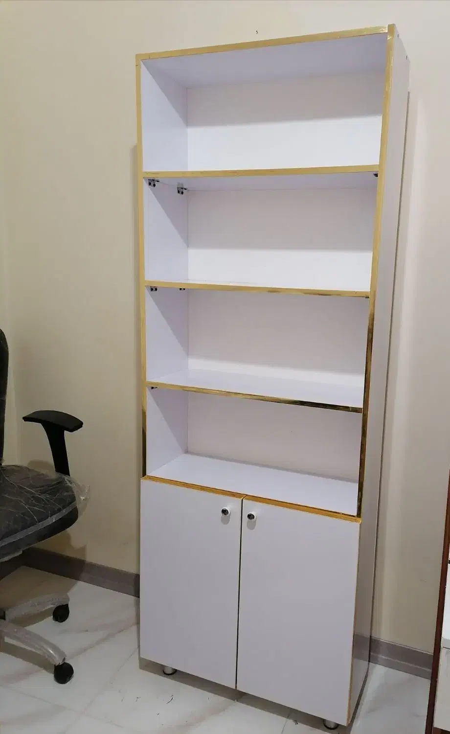 کتابخانه چوبی و میز تحریر|کتابخانه، شلف، قفسه‌های دیواری|شاهین‌شهر, عطار|دیوار