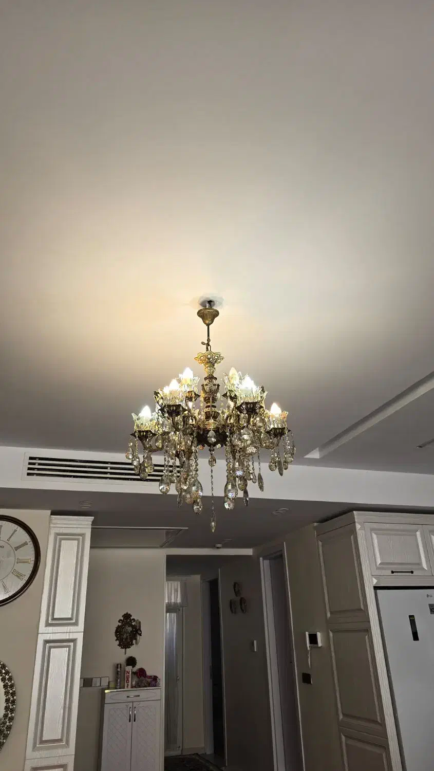 یک جفت لوستر برنز ۶شاخه|لوستر و چراغ آویز|کرج, کیانمهر|دیوار