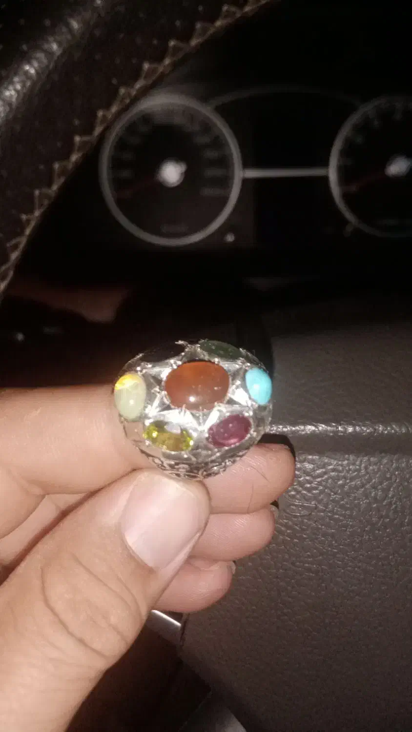 انگشترنقره 7جواهر|جواهرات|مشهد, چهارچشمه|دیوار