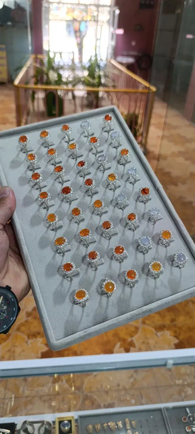 انگشتر نقره زنانه با انواع نگین،قیمت کارگاهی|بدلیجات|لنجان, |دیوار