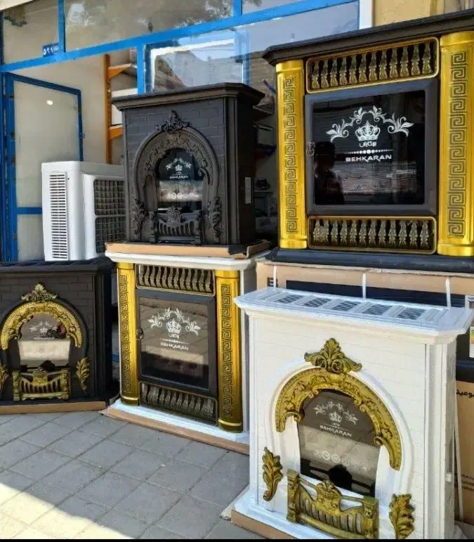 شومینه تاج دار ،گازی بخاری ضمانت دار مدل m8|بخاری، هیتر، شومینه|رشت, رشتیان|دیوار