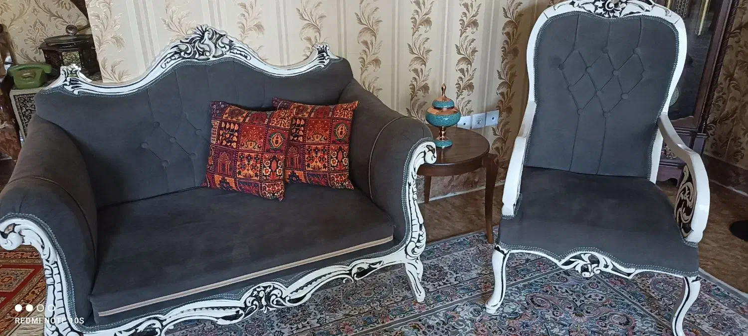 مبلمان کلاسیک ۷نفره|مبلمان خانگی و میز عسلی|سیرجان, |دیوار