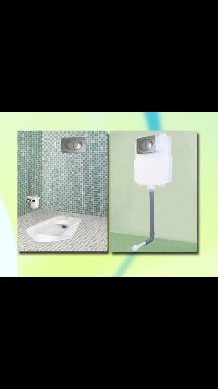 فلاشتانک توکار توالت زمینی گاتریا|لوازم سرویس بهداشتی|خرمآباد, |دیوار