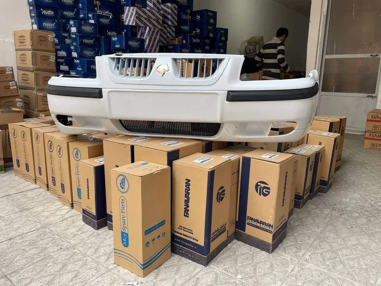 سپر جلو سمند اصلی طرف قرارداد ایران خودرو|قطعات یدکی و لوازم جانبی|تهران, طیب|دیوار