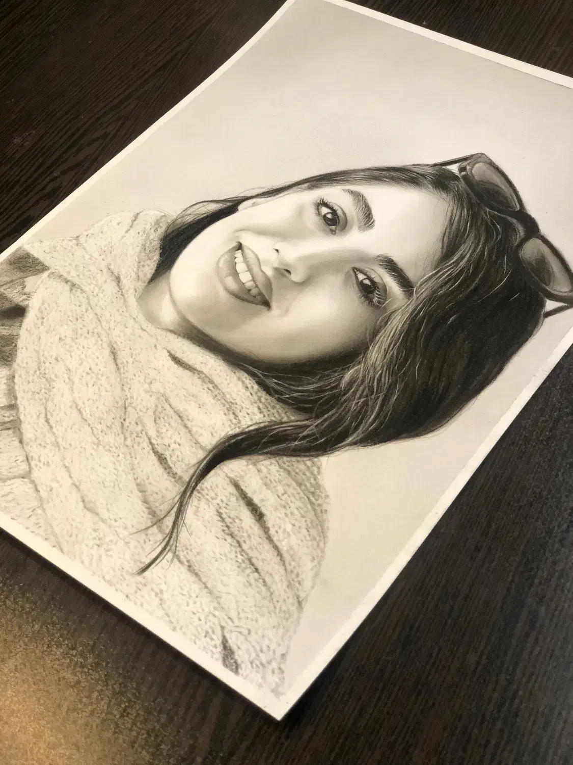 نقاشی سیاه قلم|تابلو، نقاشی، عکس|قم, بنیاد|دیوار