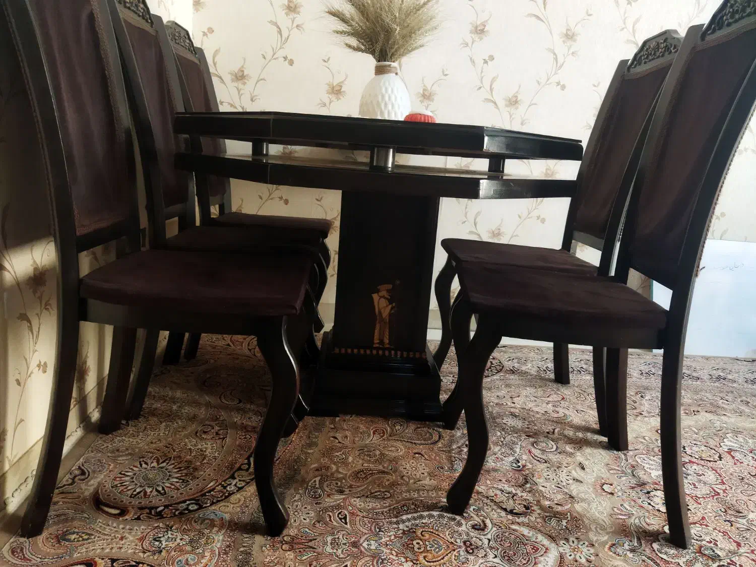 سرویس ناهارخوری شش نفره|میز و صندلی غذاخوری|شیراز, انجیره|دیوار