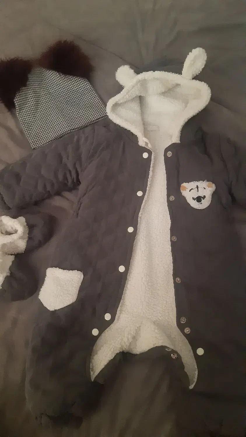 کاپشن سر همی کودک|کفش و لباس بچه|ساوه, |دیوار