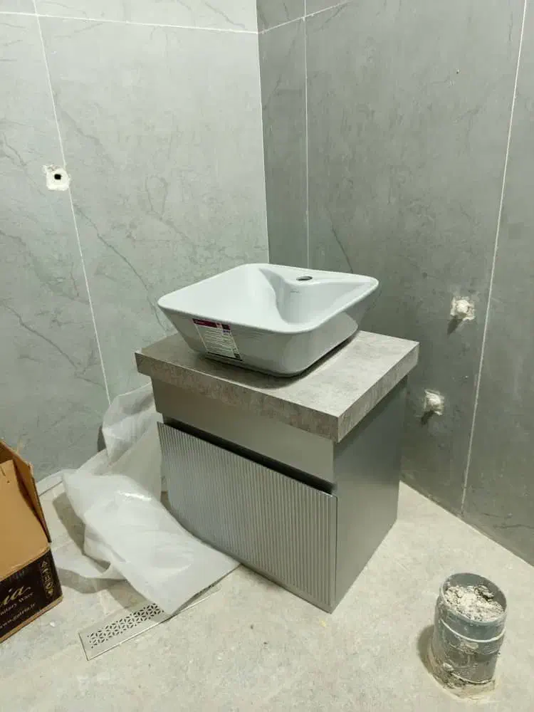 روشویی pvc بندرخمیر|لوازم سرویس بهداشتی|خمیر, |دیوار