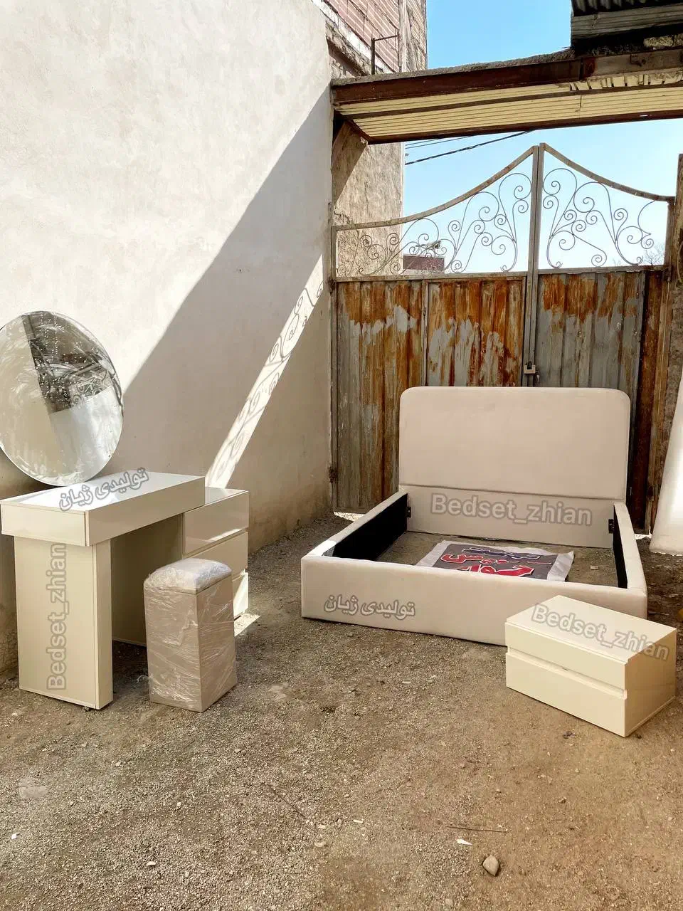 تخت ۲ دونفره سرویس کامل اروس|تخت و سرویس خواب|کرمانشاه, |دیوار