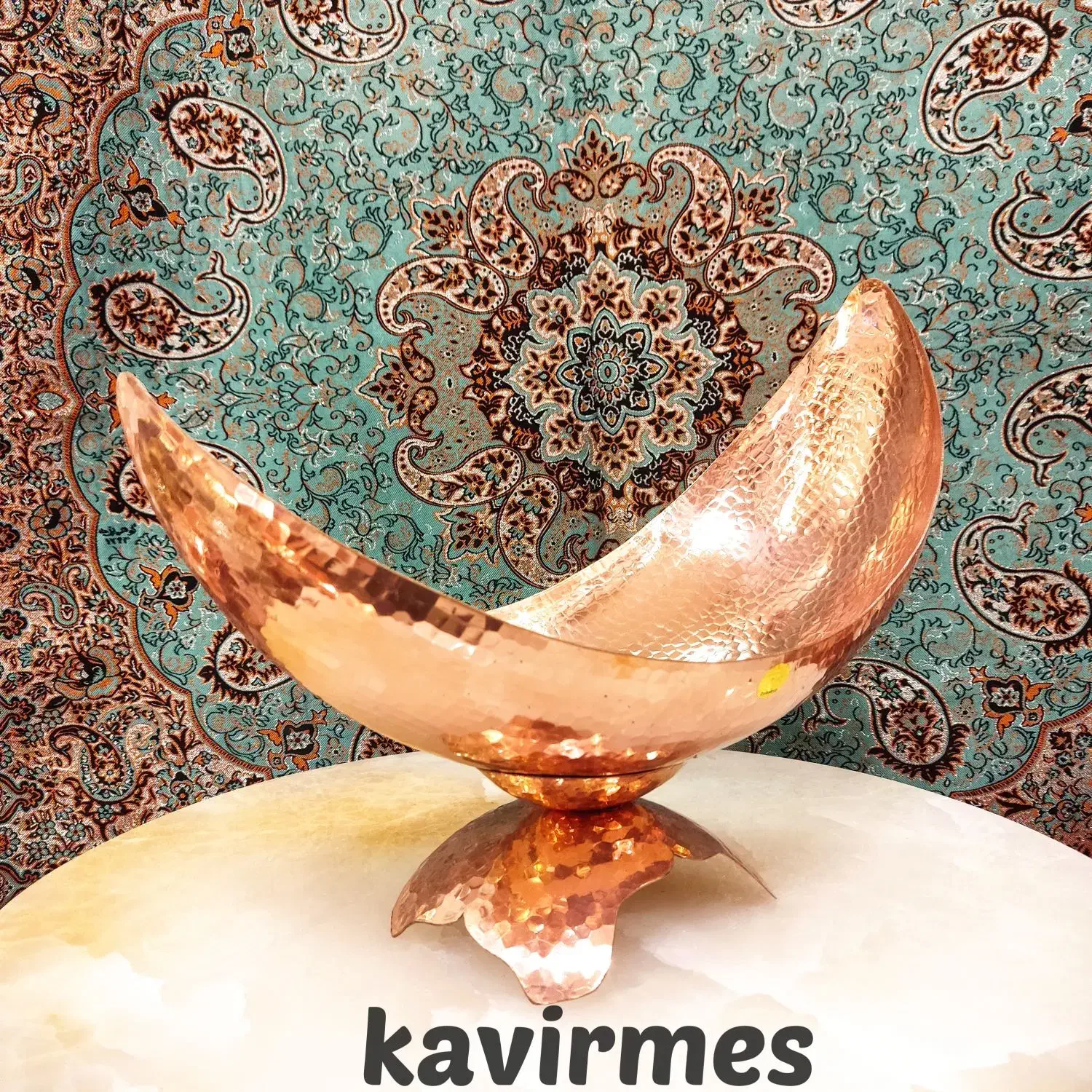 کشکول مسی/ظرف مسی/میوه خوری مسی/ کویر مس|ظروف سرو و پذیرایی|یزد, |دیوار