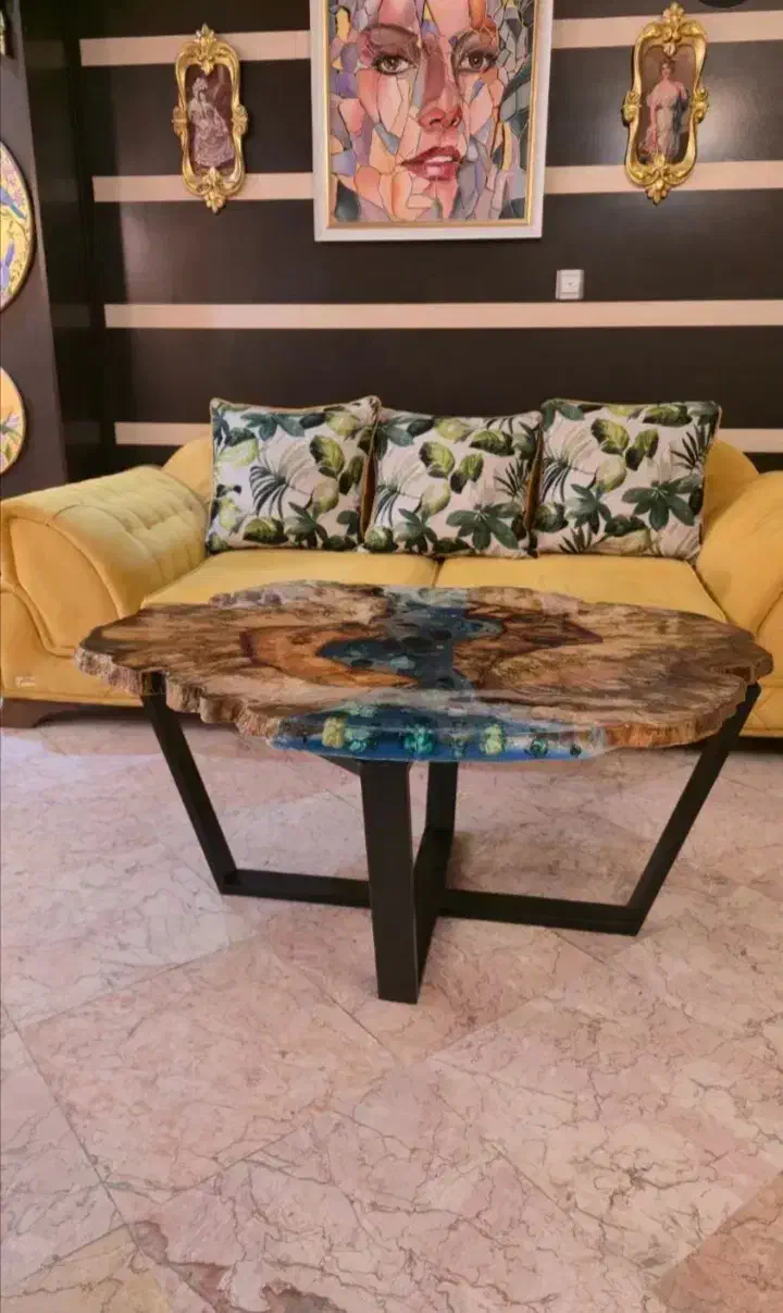 انواع میز روستیک ، رزینی (آپادانا)|مبلمان خانگی و میز عسلی|چناران, |دیوار