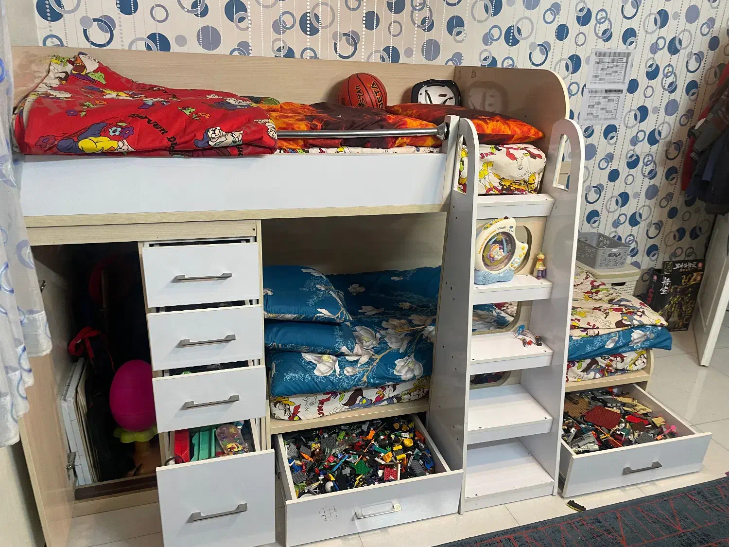 تخت خواب دو طبقه ا|تخت و سرویس خواب|یزد, |دیوار