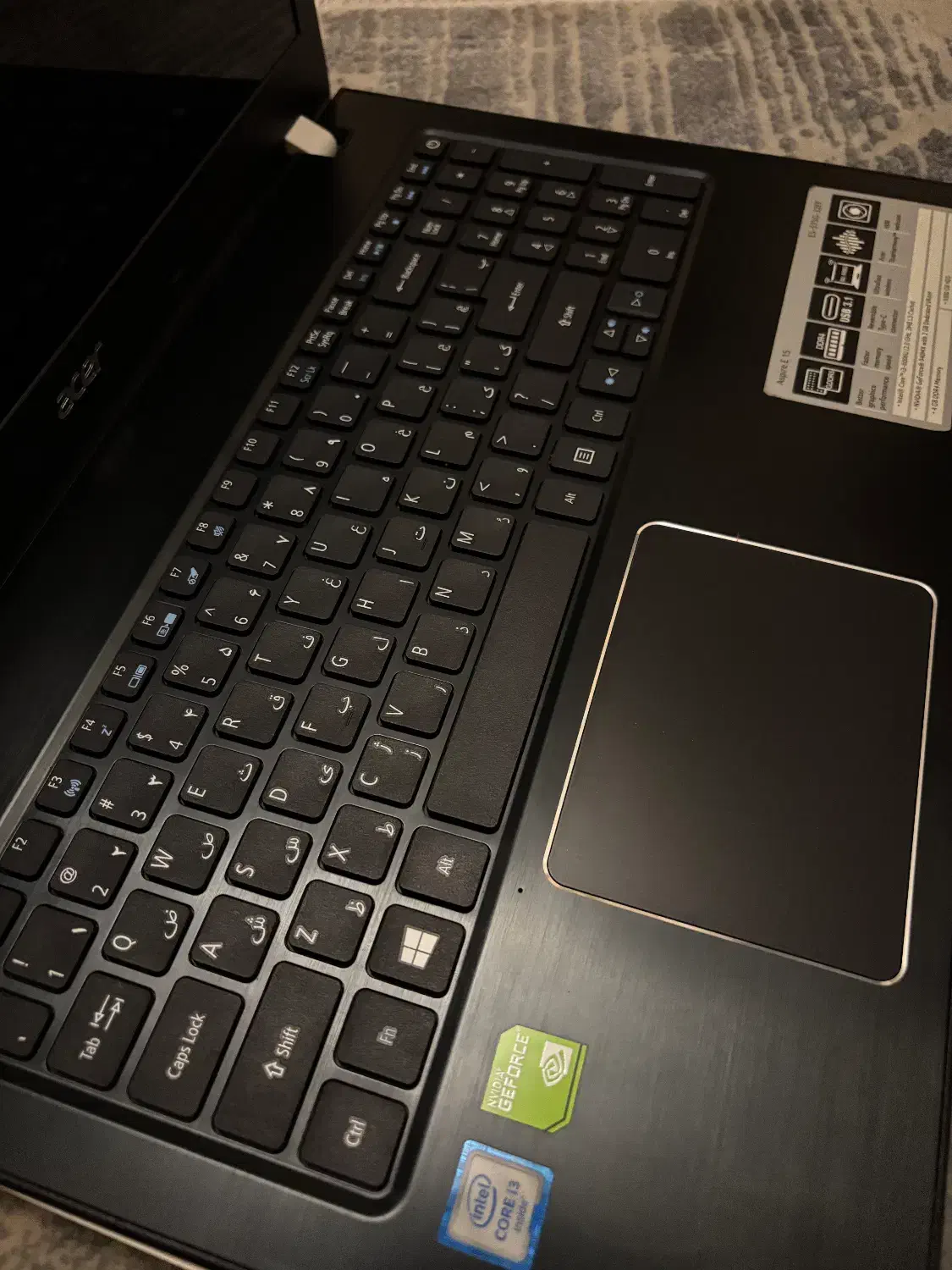 لپتاپ acer apire e 15 کاملا سالم|رایانه همراه|تهران, سازمان برنامه شمالی|دیوار