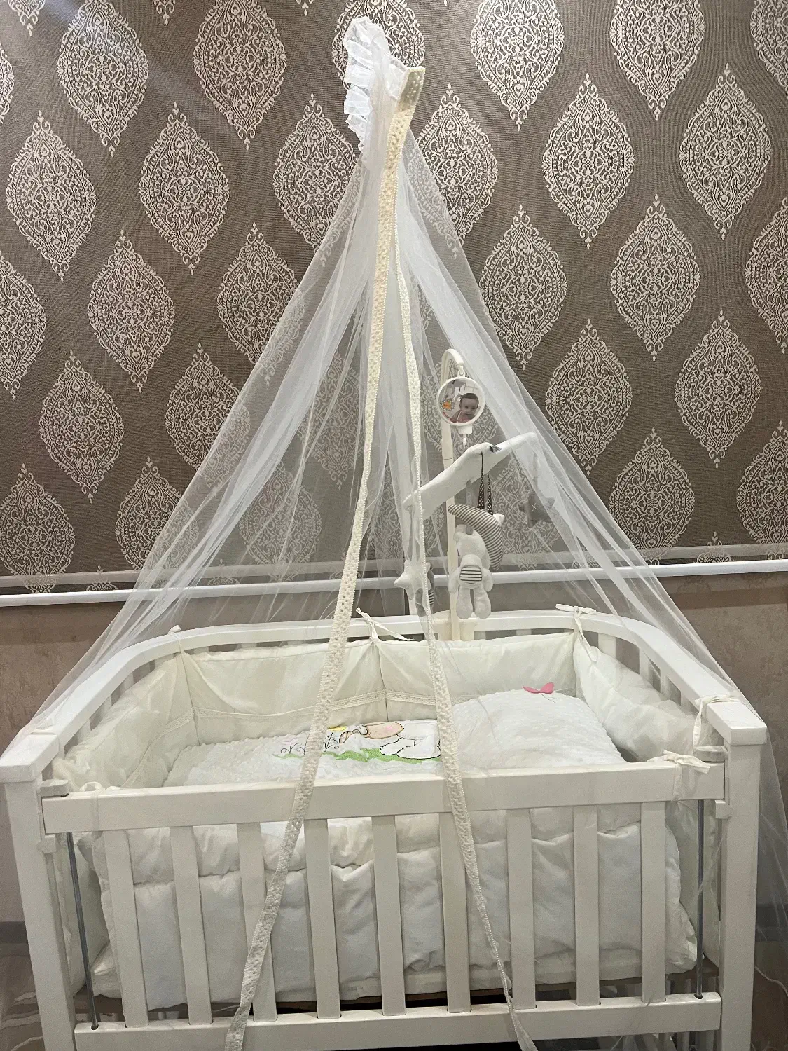 تخت گهواره کنارمادر|تخت و صندلی بچه|محمدیه-قزوین, |دیوار