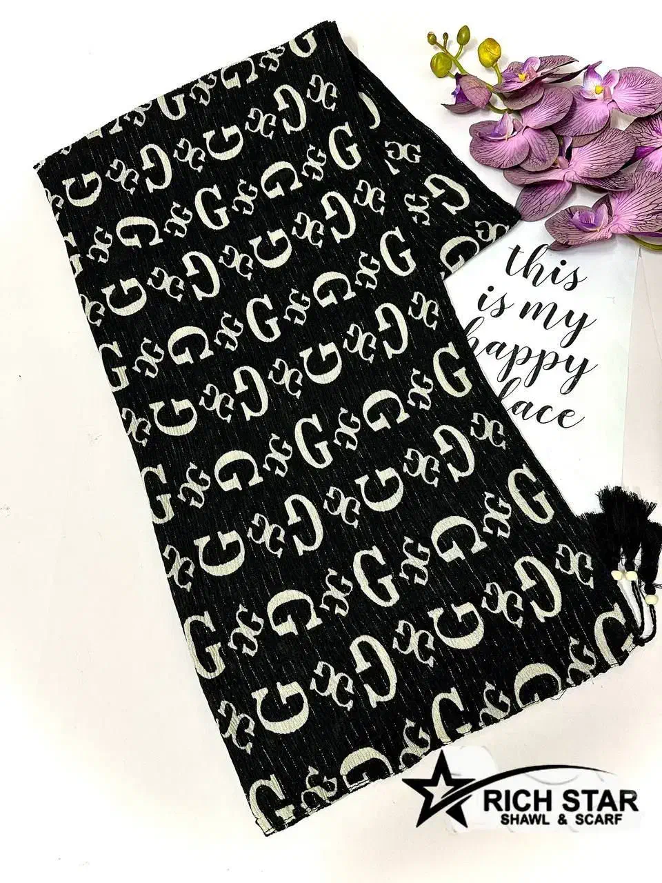 شال پلیسه منگوله دار ریچ استار|لباس|سراب, |دیوار