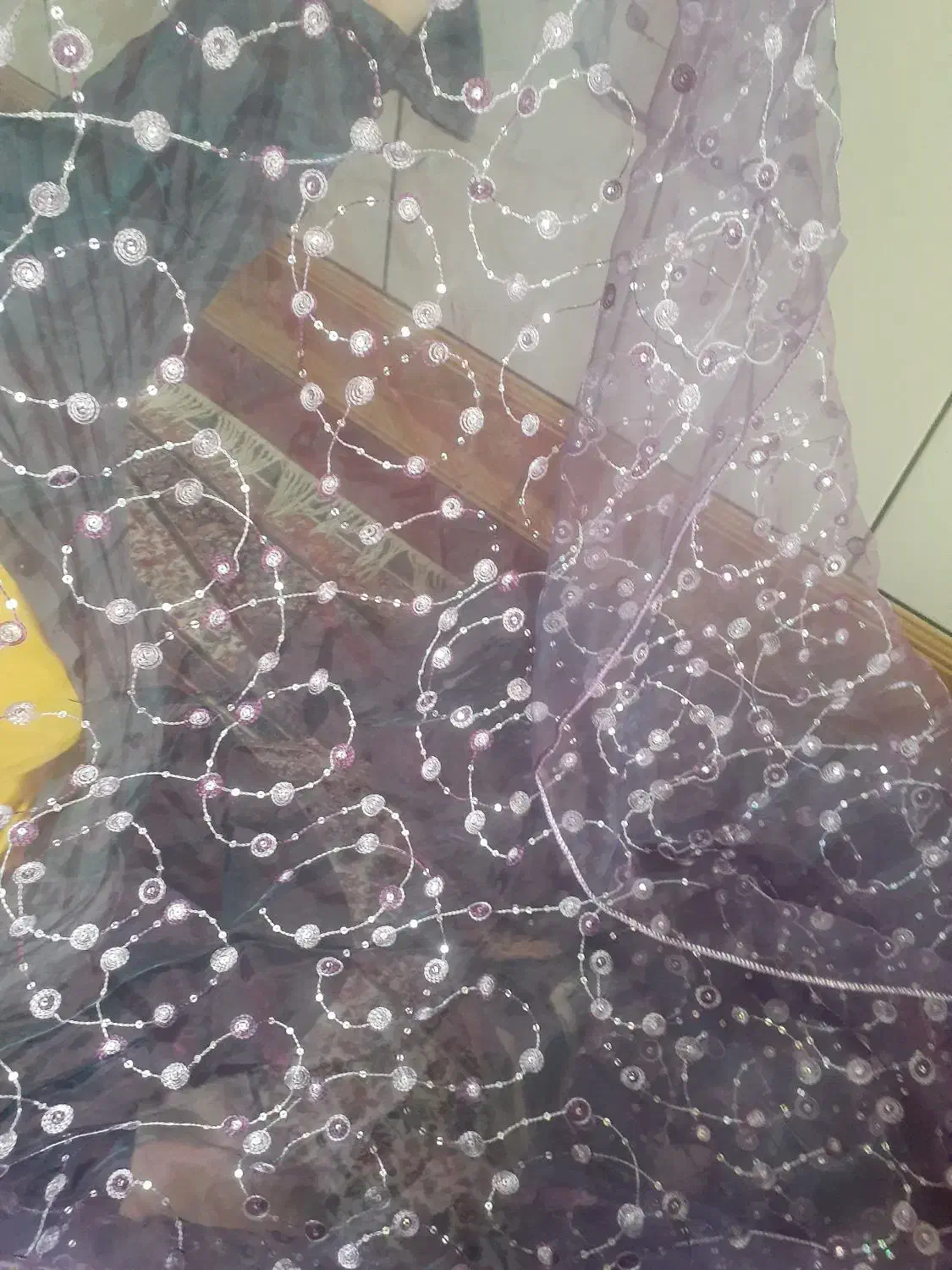 پارچه پرده حریرشیشه ای|پرده، رانر، رومیزی|خمینی‌شهر, |دیوار