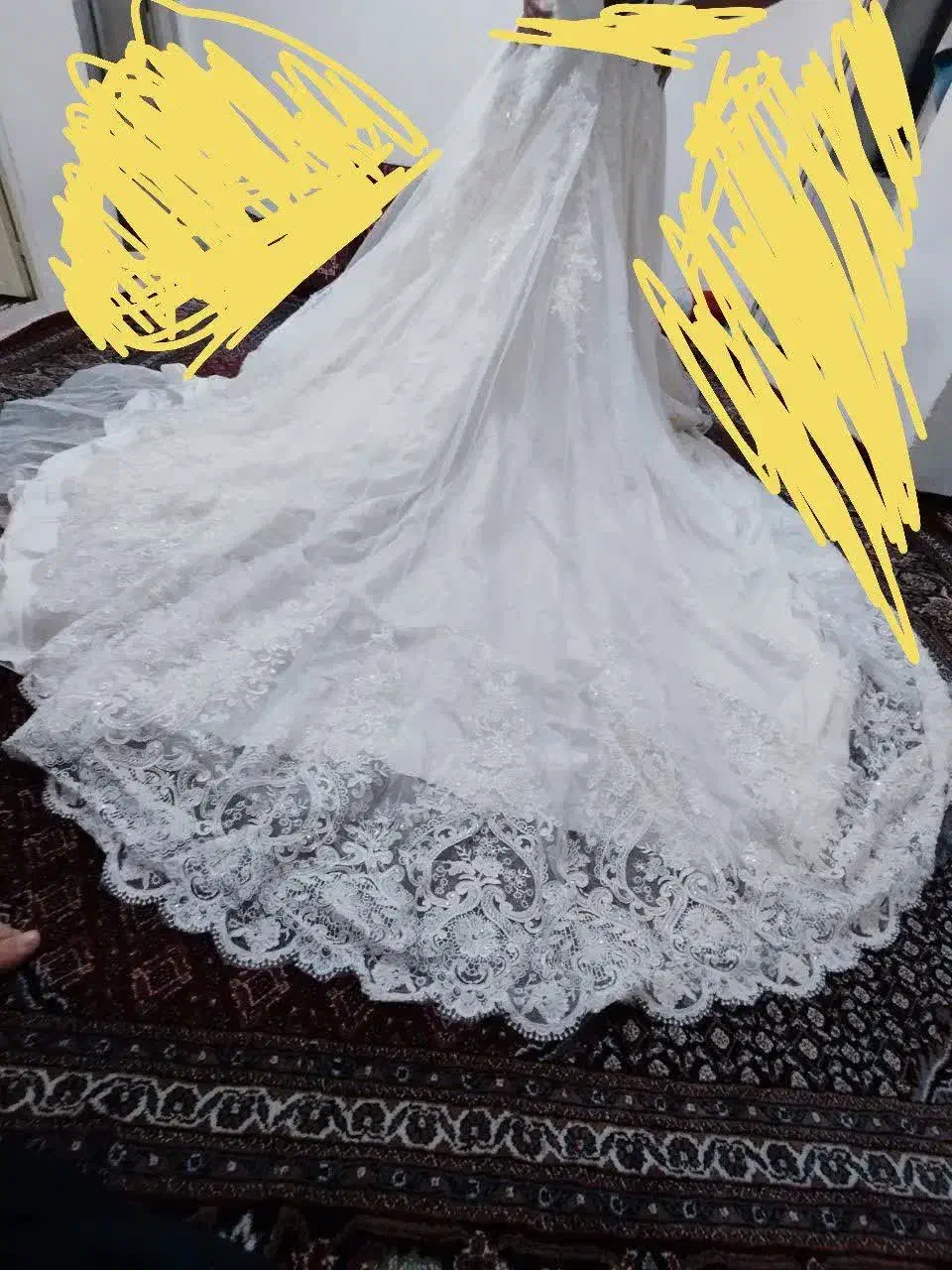 لباس عروس دنباله دار|لباس|خرم‌آباد, |دیوار