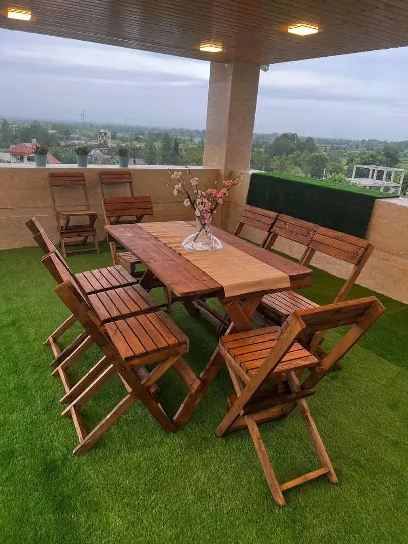 بزرگترین تولید کننده میزو صندلی چوبی تاشو دکرمان|میز و صندلی غذاخوری|کرمان, |دیوار