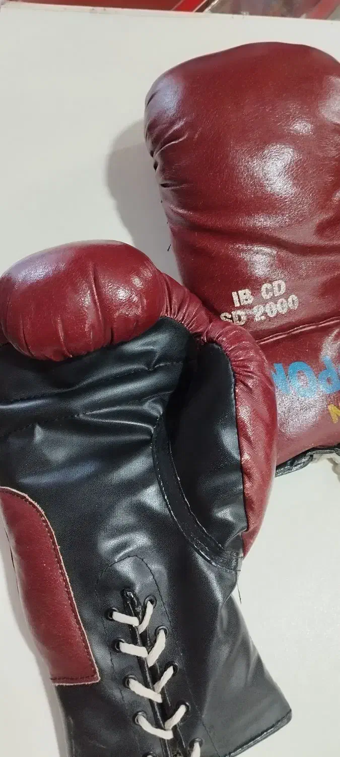 دستکش بوکس چرمی|تجهیزات ورزشی|بروجرد, |دیوار