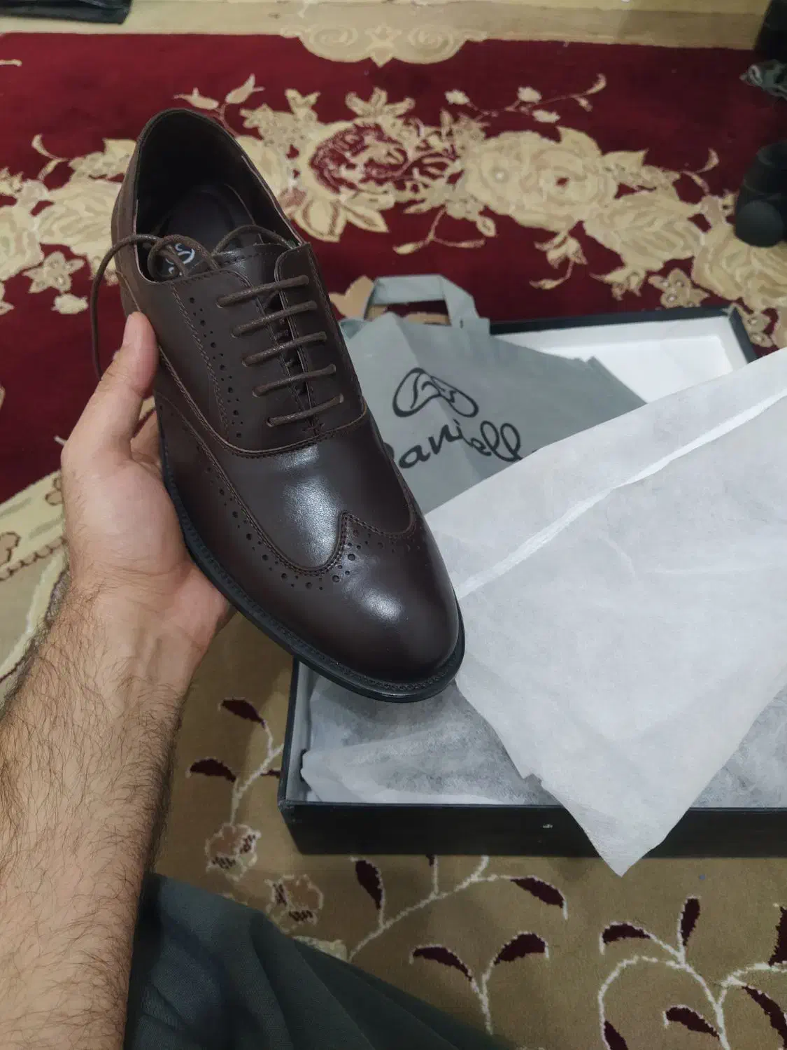 کفش مجلسی چرم طبی مارک ایتالیایی دنیلی سایز4142|کیف، کفش، کمربند|مهاباد (آذربایجان غربی), |دیوار