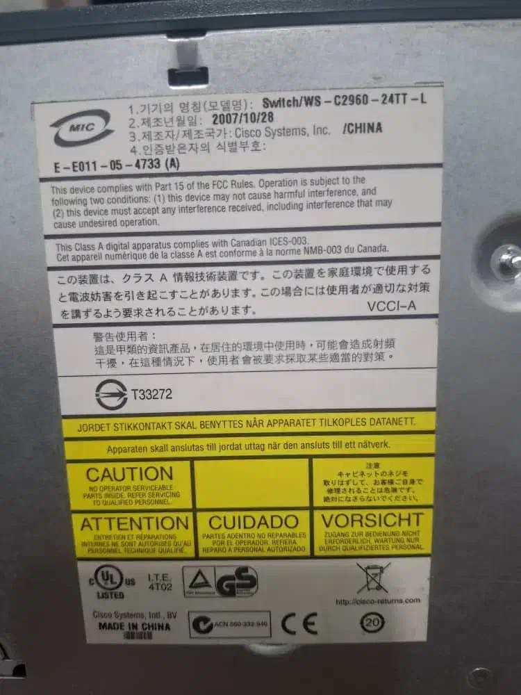 سوئیچ شبکه سیسکو 2960 24TT-L|مودم و تجهیزات شبکه|مشهد, امیر|دیوار