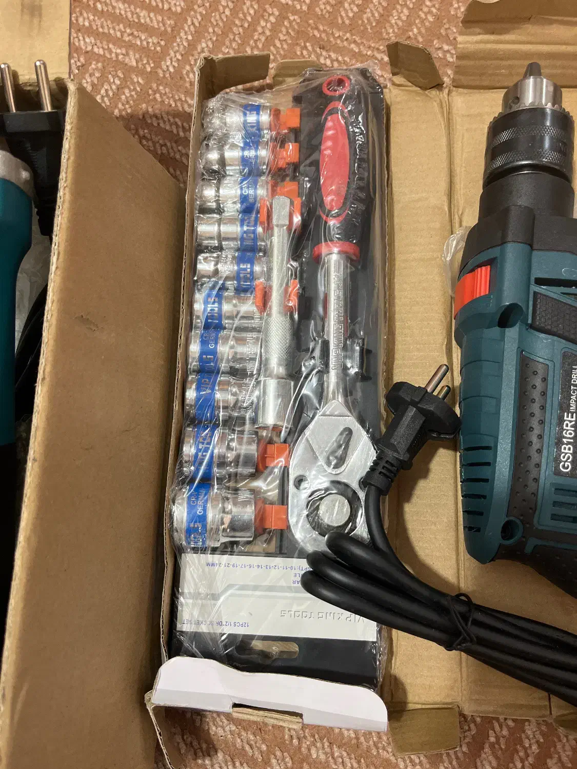 ابزار دریل پک کامل آچاربکس و مینی سنگ|ابزارآلات|فارسان, |دیوار