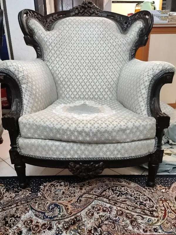 فروش مبل سلطنتی،۷ نفره منبت کاری و چوب راش|مبلمان خانگی و میز عسلی|تهران, مینای شمالی (مخبر)|دیوار