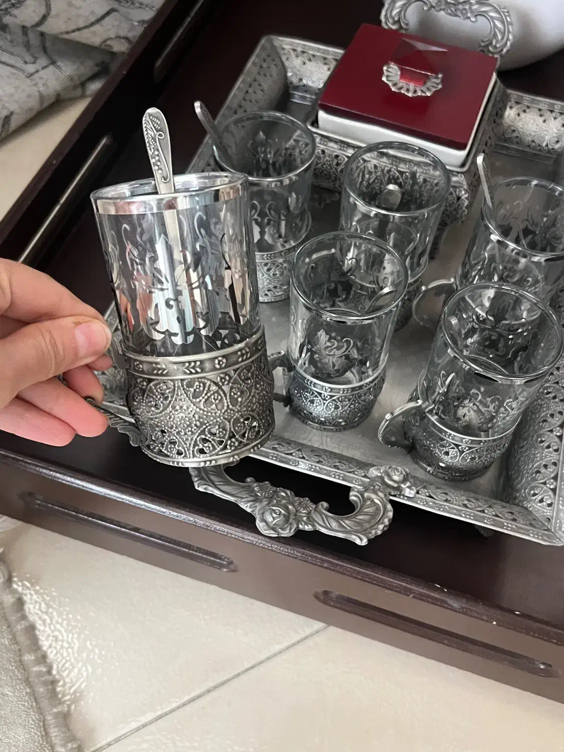 ست چایخوری|صنایع دستی و سایر لوازم تزئینی|تبریز, |دیوار