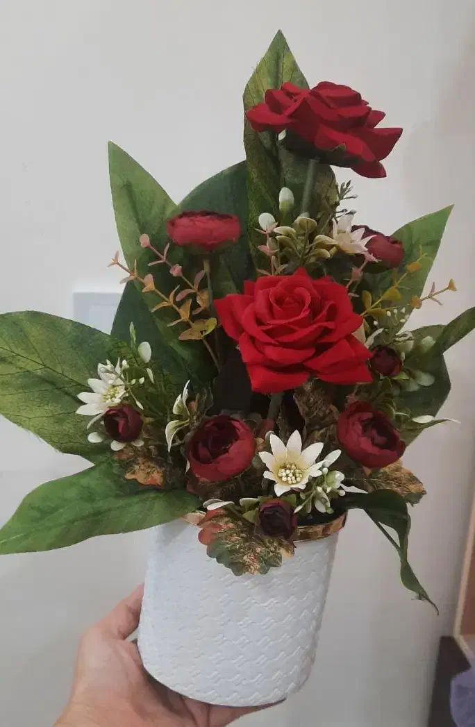 گل مصنوعی  شیک  ماندگار  و گلدان|گل مصنوعی|رشت, سعدی (تختی)|دیوار