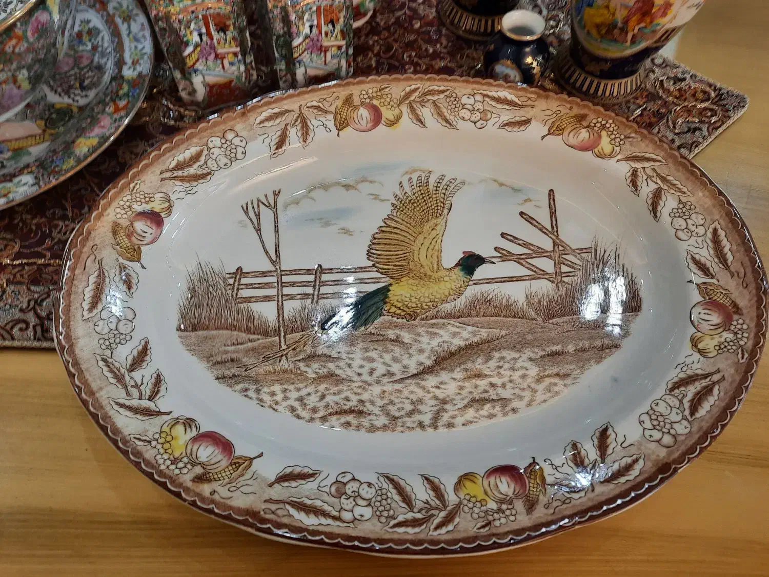 دیس بزرگ ژاپنی|کلکسیون اشیاء عتیقه|اصفهان, طامه|دیوار