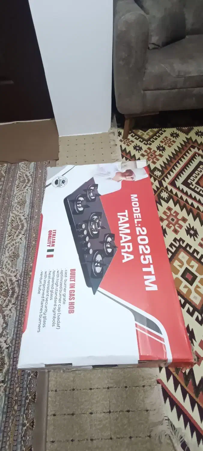 پنج شعله گاز رو میزی شیشه ای|اجاق گاز و لوازم برقی پخت‌وپز|بندر انزلی, پردیس|دیوار