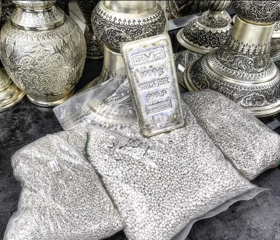 انواع نقره، شمش، ساچمه بدون کارمزد|جواهرات|اصفهان, آهنگران|دیوار