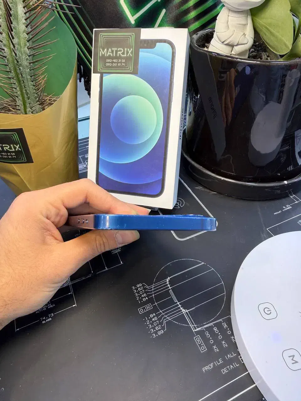 ایفون ۱۲ نرمال ابی ۱۲۸zaa|موبایل|کرج, گوهردشت|دیوار